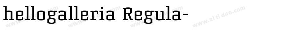 hellogalleria Regula字体转换